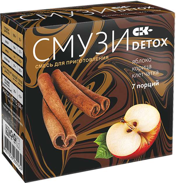 СМУЗИ Детокс для очищения и похудения с яблоком и корицей купить ...