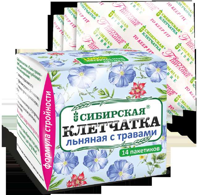 Сибирская клетчатка «Льняная с травами», НЕДЕЛЯ КРАСОТЫ купить - · Цена ...